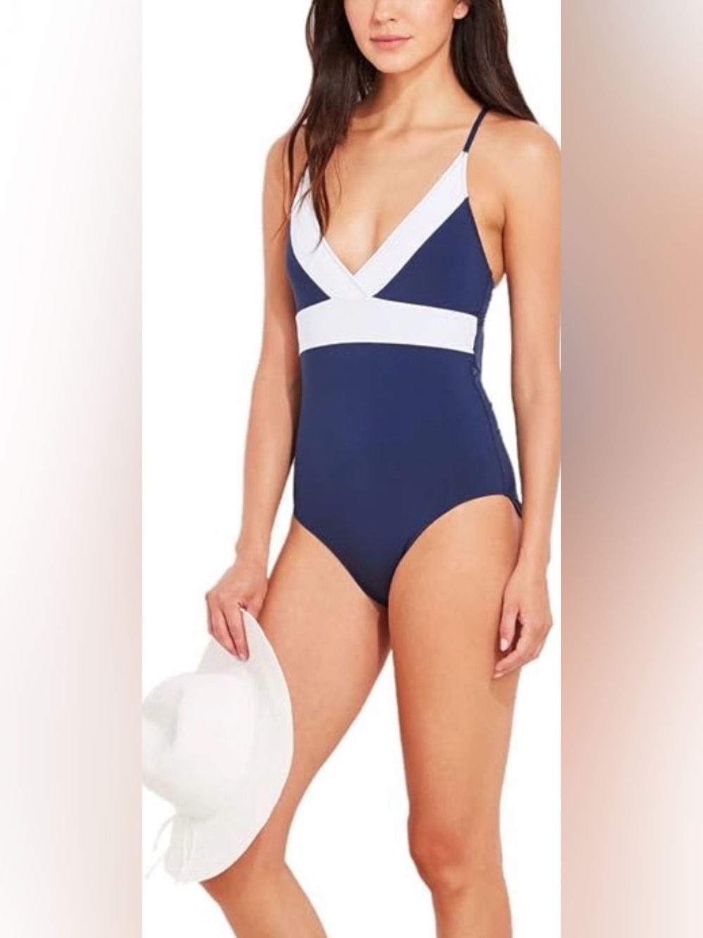 Vineyard Vines Deep Bay Color Block Sconset One Piece
